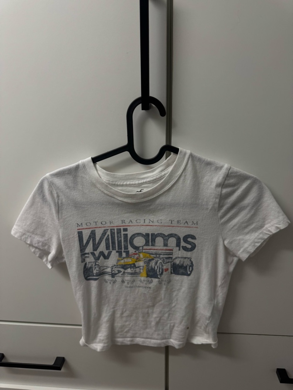 Hollister White Williams Racing Logo Tee